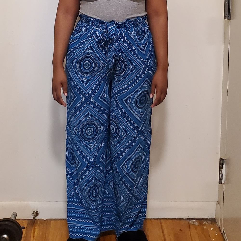 New Look Paisley Print Wide Leg Pants